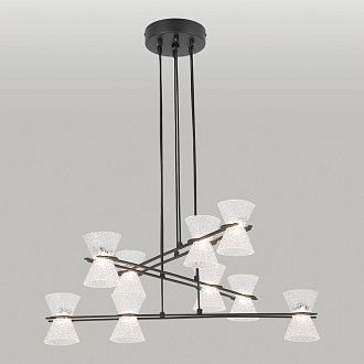 Люстра подвесная *60*35-120 см, 9*LED*3W, 3000K, Lussole Sherman LSP-7471, черный