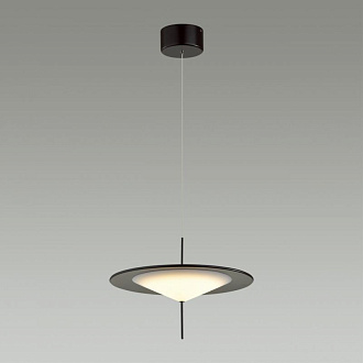 Светодиодный светильник 38 см, 16W, 3000K, Odeon Light Steka 5012/16L, черный