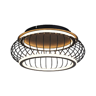 Потолочный светильник 40 см, 80W, 3000-6000K, F-Promo Korg 4435-2C, черный