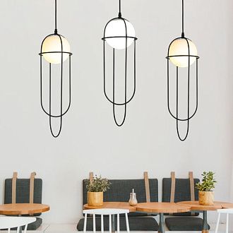 Подвесной светильник ASCENT 18*18*53 см, 1*E27*60W, ImperiumLoft 40.3241, Чёрный