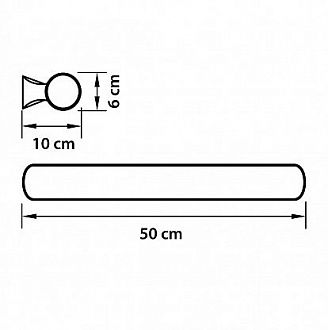 Настенный светильник 50 см Lightstar Blanda 801837, черный