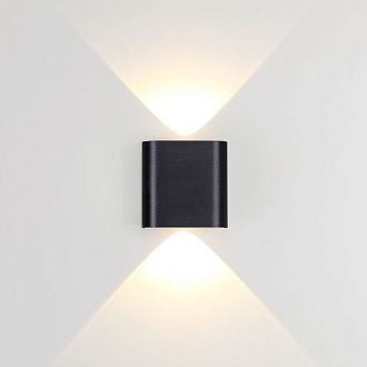 Настенный светильник 11 см, 2W, 3000K, Odeon Light Hightech Magnum 7191/2WL, черный