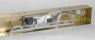 Подвесной светильник Lussole Aberdeen LSP-8219, 100*45 см, коричневый