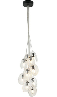 Подвесной светильник 35*150 см, 12*E14, 480W, Stilfort AURA 2183/02/12P черный