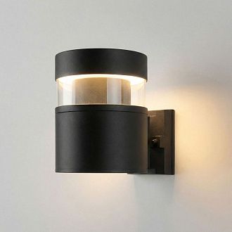 Уличный настенный светильник 1530 TECHNO LED 3000K чёрный 1530 TECHNO LED черный Elektrostandard  4690389219139, a072083