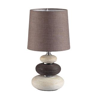 Настольная лампа 25 см, 1*E14*40W, Lumion Latza 8126/1T, коричневый; бежевый; белый