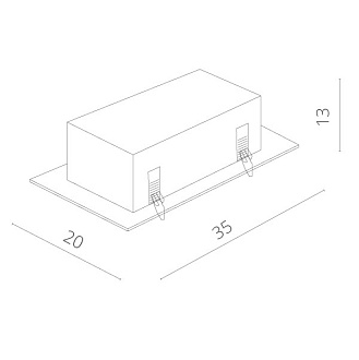 Встраиваемый светильник Arte Lamp Cardani Semplice A5949PL-2BK, черный