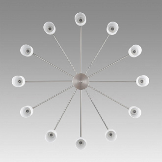 Люстра потолочная 95*49 см, 12*E14 Lumion MAVE 8099/12C никель, белый