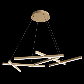 Люстра подвесная Maytoni LED Line MOD016PL-L75MG3K, 75W LED, 3000K, золото