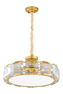 Люстра Ø540 x H225, мм, 7*40W (280W), BRS CP+CL(Бронза) NewRgy 9125A/7A BRS CP