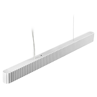 Светильник подвесной светодиодный с переключателем цв.температуры, длина провода 2м 6,6*120*8,8 см, LED 28W 3000, 4000, 6000K Novotech Yeso 359404 белый