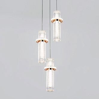Подвесной светильник 21*21*105 см, LED 35W, 4000K, Золото MODELUX ML.3316.3