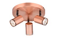 Спот Ø300 x H140, мм, 3*15W (45W), RAB(медный) Sfera Sveta 8766-03/P502 RAB