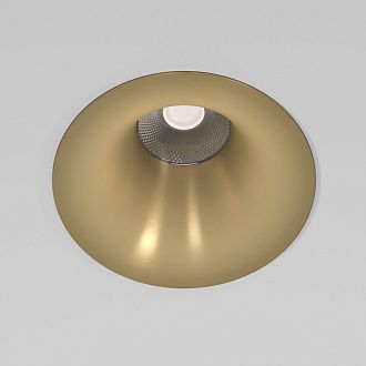 Потолочный акцентный светильник 8*8*6 см, LED, 15W, 4000K, Elektrostandard Bliss 25070/LED, латунь, вр 7,5 см