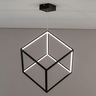 Подвесной LED светильник Citilux Куб CL719301 Черный, 40W*4000K