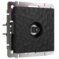 W1283008 ТВ-розетка оконечная, hammer черный Werkel, 4690389163081