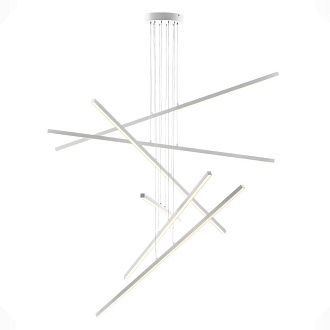 Подвесная люстра 120*125 см, 180W, 3000-6000K, Citilux Стиг CL203260 белый