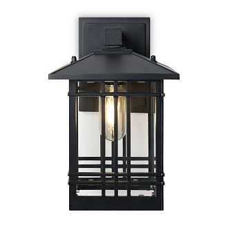 Уличный настенный светильник 23*18*-27,5 см, 1*E27*40W, Voltega Доми / Domi VGL7219WL-01B5, Черный
