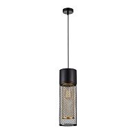 Подвесной светильник 15 см, Arte Lamp Castello A7068SP-1BK, черный-золото