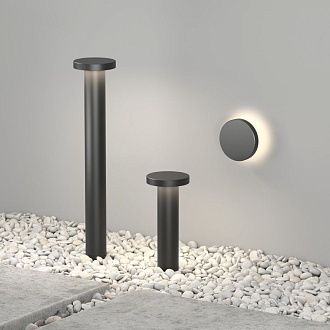 Садово-парковый светильник *16*80- см, *LED*15W, 3000K, Denkirs DRAMEN DK9708-BK, черный алюминий