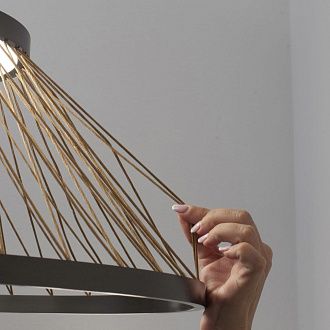 Светильник 50*35 см, *LED*43W, 3000K, Mantra Spider MAN8981, серый