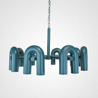 Подвесная люстра FANNY 16 Green 100*100*37,5 см, 16*LED*7W, 3000K, ImperiumLoft fanny01, Зелёный