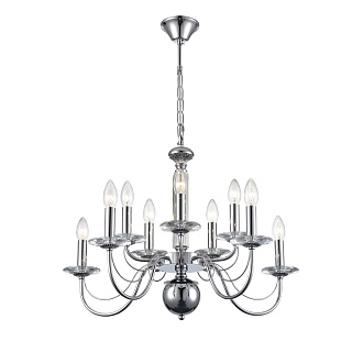 Люстра подвесная 63*90 см, 10*E14 Lumion Incanto 8034/10 хром