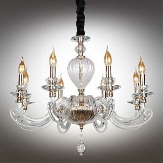 Подвесная люстра 70*80-145 см, 8*E14, 40W, Aployt Daniele APL.701.03.08, золотой