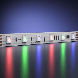 Светодиодная лента 24V 5050 14,4W/м RGB 5м IP 20 201246, 500 см, Maytoni SPI 201246, цена за метр, катушкой по 5 м