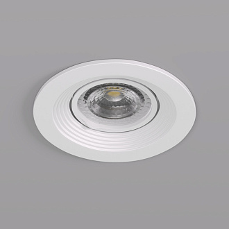 Светильник встраиваемый 10*10*3,2 см, вр 7,5 см, 1*GU5.3*10W, Denkirs Tisted DK3029-WH, белый