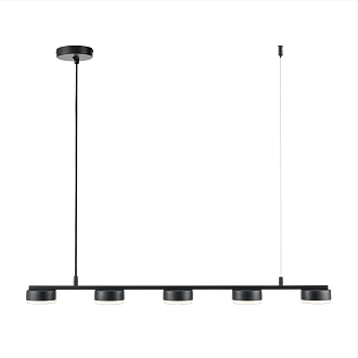 Светильник подвесной 8*80*80 см, 5*GX53 Lumion Torina 8117/5 черный