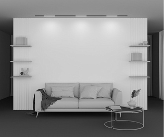 Трековый светильник 2,2*30,4*4,4 см, LED 12W 2700K 120° Maytoni Technical Basis Exility TR030-2-12W2.7K-B черный