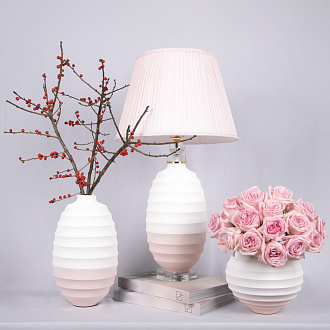 Настольная лампа 34*55 см, 1*E27 LOFT IT Belette 10261T/S розовый, белый