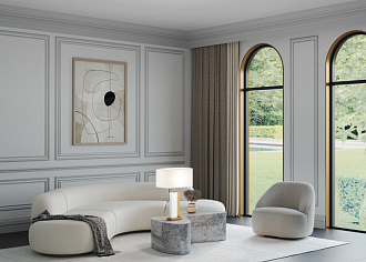 Настольная лампа 68 см, Maytoni Z031TL-01BS, латунь