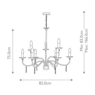 Люстра Elstead Interior, Арт. FP9-POL-NICKEL