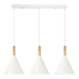 Светильник подвесной 65*19*31,5/180 см, 3*E27 EVOLUCE Arket SLE1255-503-03 белый