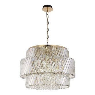 Подвесная люстра *55*170 см, 12*E14*40W, ST-Luce RITZ SL6138.303.12, латунный