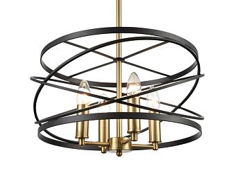 Подвесная люстра Vele Luce Florence VL5092P04, диаметр 40 см, черный