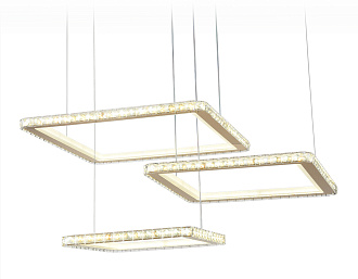 Светильник подвесной 68*46*74 см,  180W, 3000К, золото Ambrella Acrylica Ice FA1761