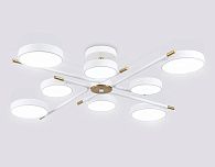 Люстра светодиодная на штанге **17- см, **W, 3000-6000K, Ambrella Light Comfort FL516338, белый, медь