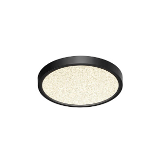 Cветильник 23*2,5 см, LED 18W, 3000/4000 К, IP40, белый/черный, пластик Sonex Omega Black, 7662/18L