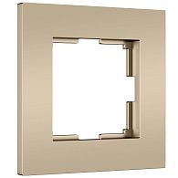 W0012911 Рамка на 1 пост Slab, шампань софт Werkel, 4690389218385