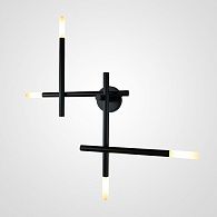 Настенное бра TRAVERSE WALL Black H83 83*83*83 см, 4*G4*20W, 4000K, ImperiumLoft TRAVERSE-WALL01, Чёрный
