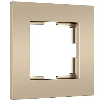 W0012911 Рамка на 1 пост Slab, шампань софт Werkel, 4690389218385