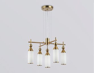 Подвесная люстра **38-139 см, 5*E14*40W, K, Ambrella Light High Light LH55276, латунь
