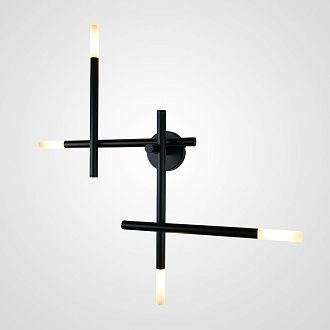 Настенное бра TRAVERSE WALL Black H83 83*83*83 см, 4*G4*20W, 4000K, ImperiumLoft TRAVERSE-WALL01, Чёрный