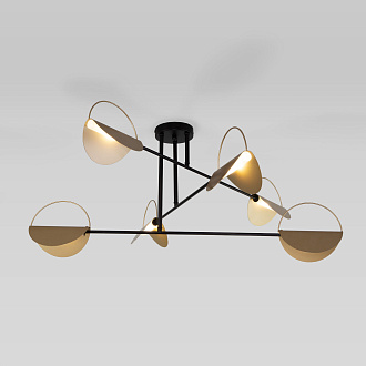 Светильник 95 см, Eurosvet Grazia 70148/6, черный-золото