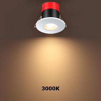 Встраиваемый LED светильник Novotech Regen 358639, 8W LED, 3000-5000K, белый, вр 6 см