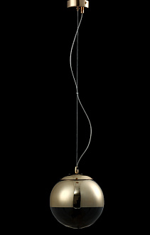 Светильник подвесной 20 см, Crystal Lux HELADO SP1 D200 GOLD золото