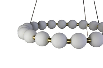 Подвесная люстра 73*120 см, LED 100W, 4000K, 7500Lm, 20 м2 Zortes Kranz ZRS.1585.21, латунный